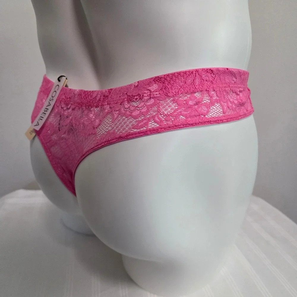 Cosabella Men's Luxury Italian Floral Lace G-String Designer Premium Underwear S